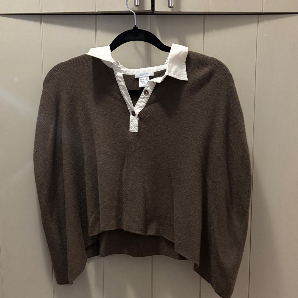 Cashmere Cape with Collar